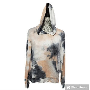 Wallflower Tie-Dye Hoodie - Black, Gray, Cream